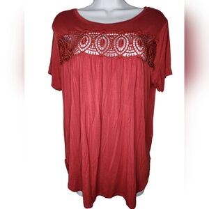 Burgundy Peasants Blouse 2X